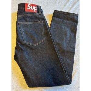 Supreme Size 30 X 30 Indigo Jeans Selvedge Redlines Slim Made In Japan SS21 Used